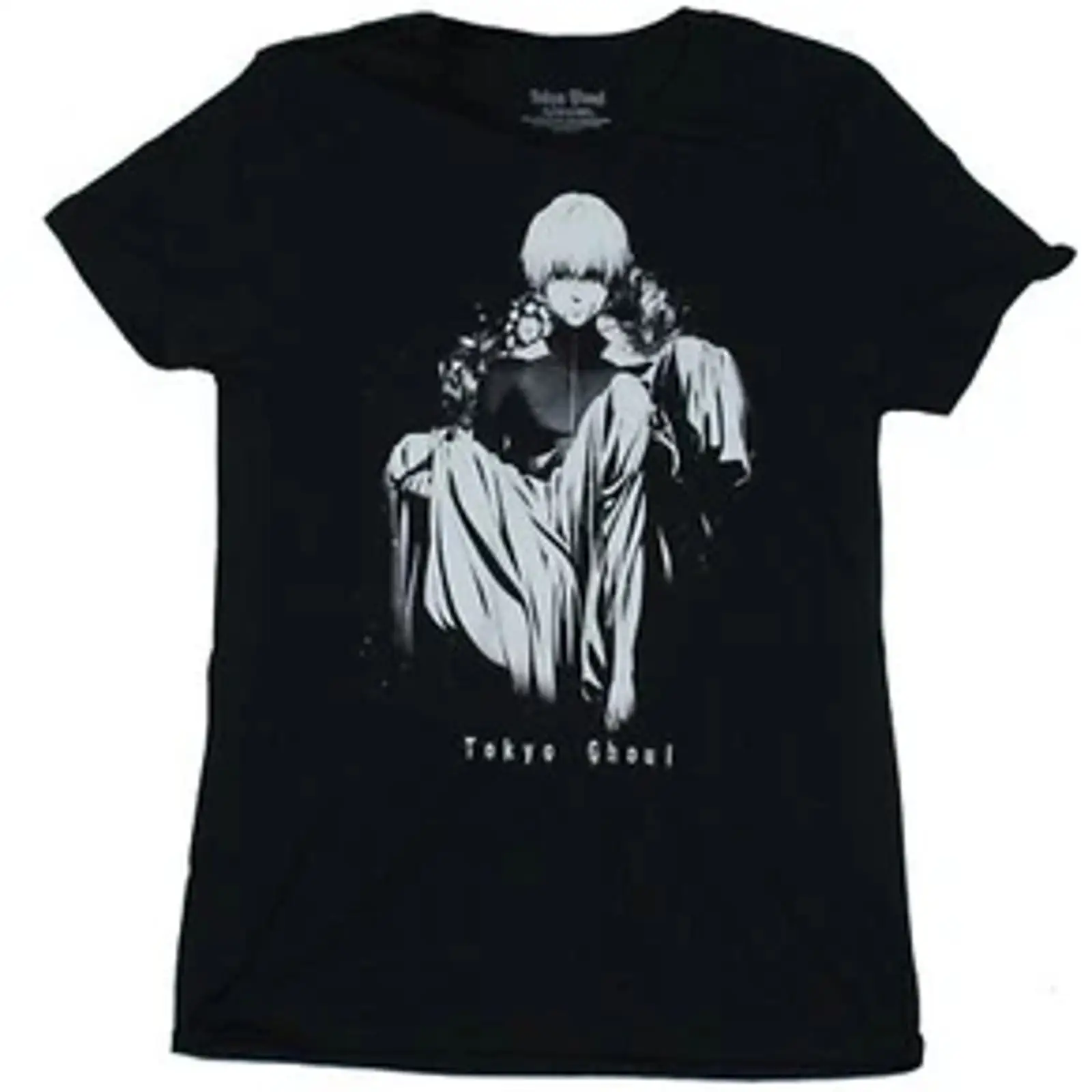 Vintage Fashion Tokyo - เสื้อยืดผู้ชายลาย Tokyo Ghoul ลายกราฟิกวินเทจ ล้างสีแล้ว ใส่สบาย