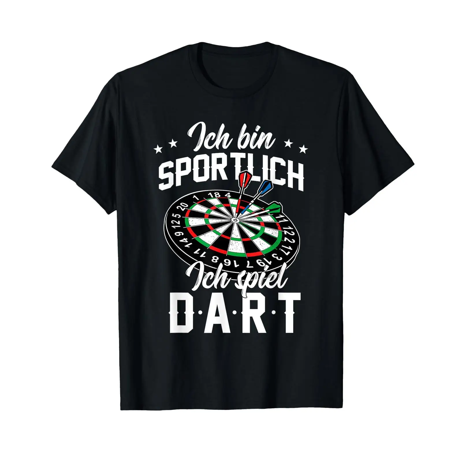 Vintage Fashion Ads - เสื้อยืดลายตลกสำหรับผู้ชาย นักเล่นดาร์ท แบรนด์ Sponsored Ad Dart