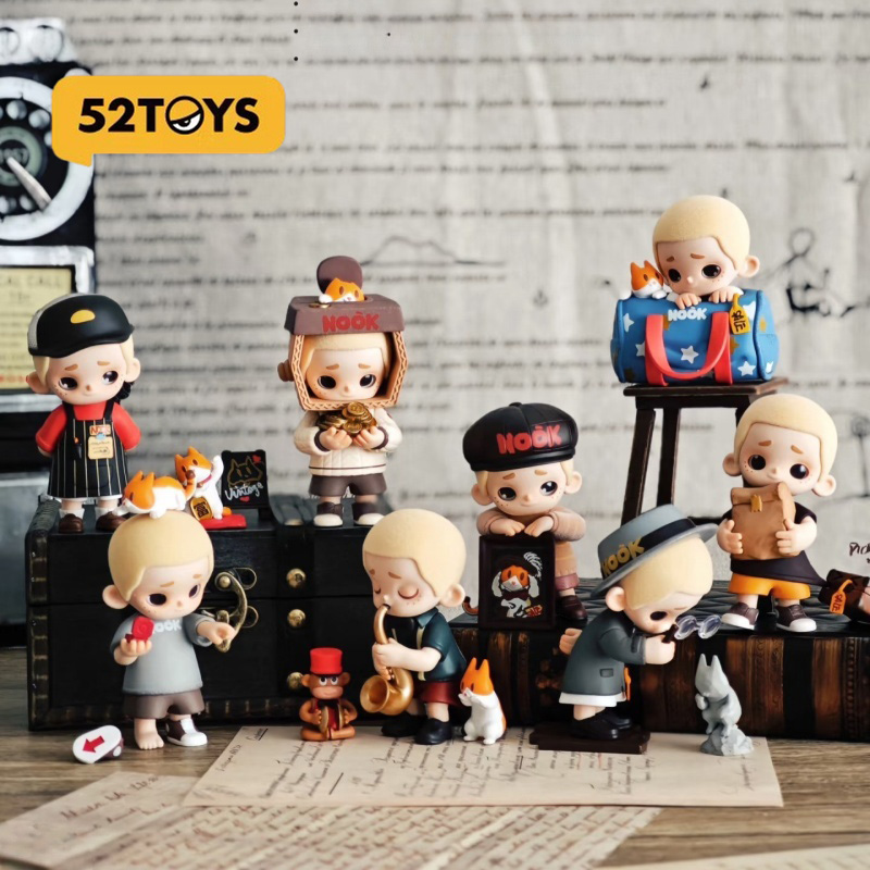 Vintage Fashion Dolls - 52toys Nook ซีรีส์ร้านวินเทจ กล่องสุ่มตุ๊กตาวัสดุไวนิลสุดแฟชั่น ของเล่นอนิเมะ ของตกแต่งโต๊ะ