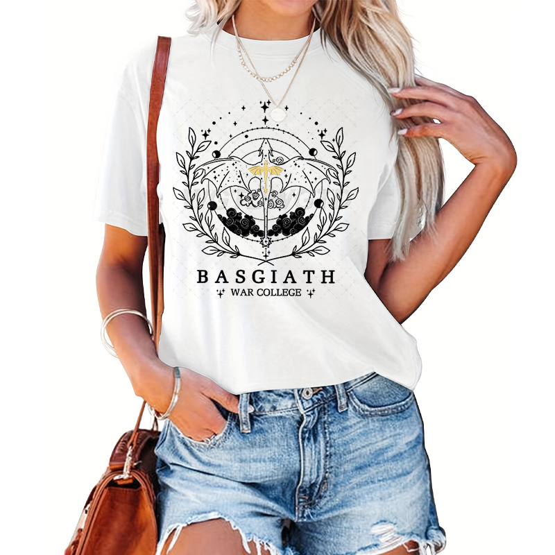 Vintage Fashion Books - ตลก Vintage Dragon กราฟิกเสื้อยืดผู้หญิงแฟชั่น Onyx Storm