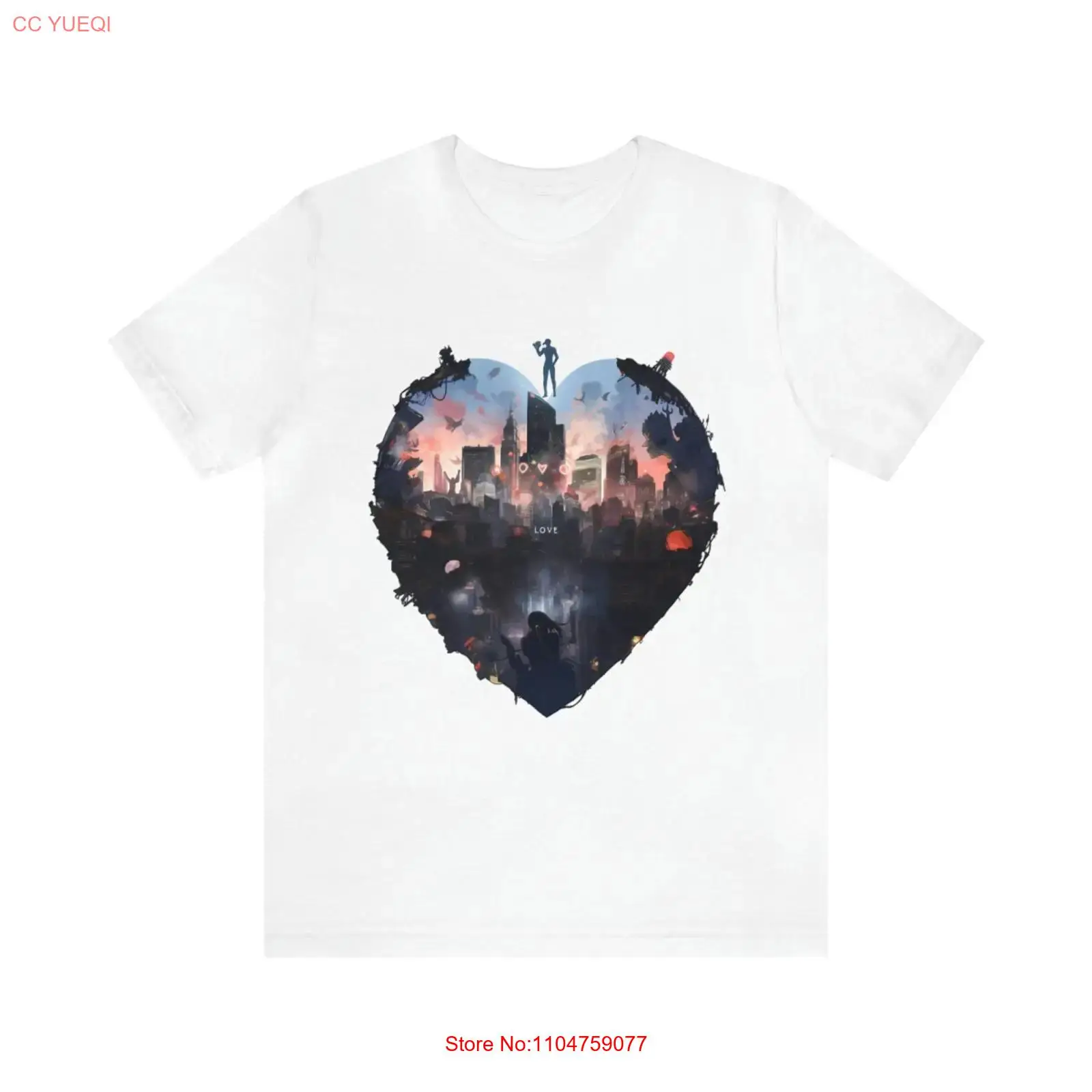 Vintage Fashion New York - เสื้อยืดสีขาว I Heart New York City