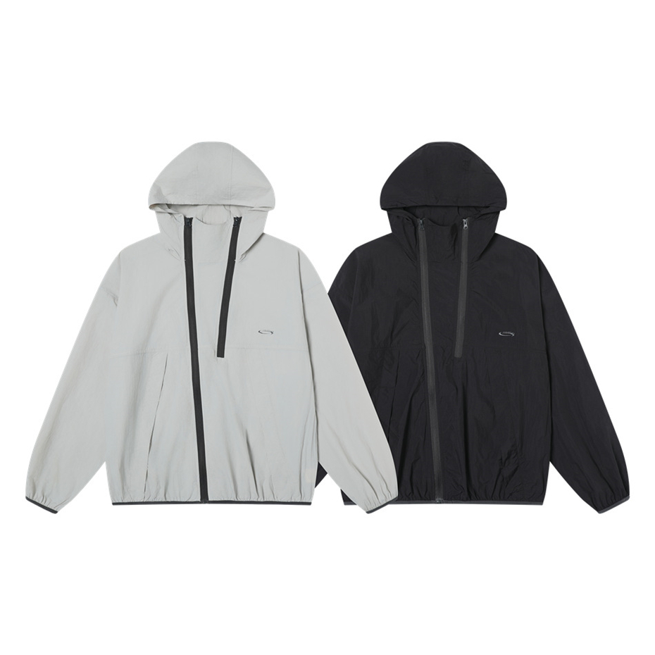 Vintage Windbreaker Nylon - Vintage Hooded Windbreaker Mens ฤดูร้อน Safari