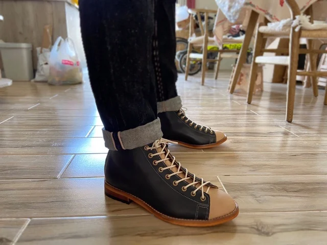Vintage Fashion Mens - High-toolingรองเท้าผู้ชายGoodyear-Welted Vintageรองเท้าผู้ชายRetroรองเท้าเชลซีแนวโน้มแฟชั่นสีดําDesert Bootsผู้ชาย