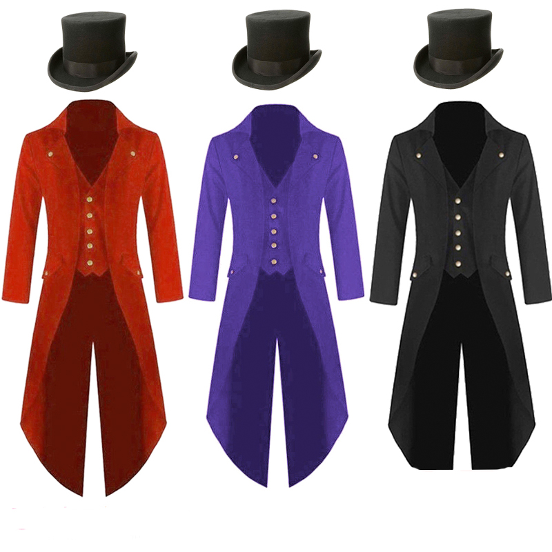 Vintage Trench Coat - Plus ขนาด 5XL Mens ยุคกลาง Steampunk