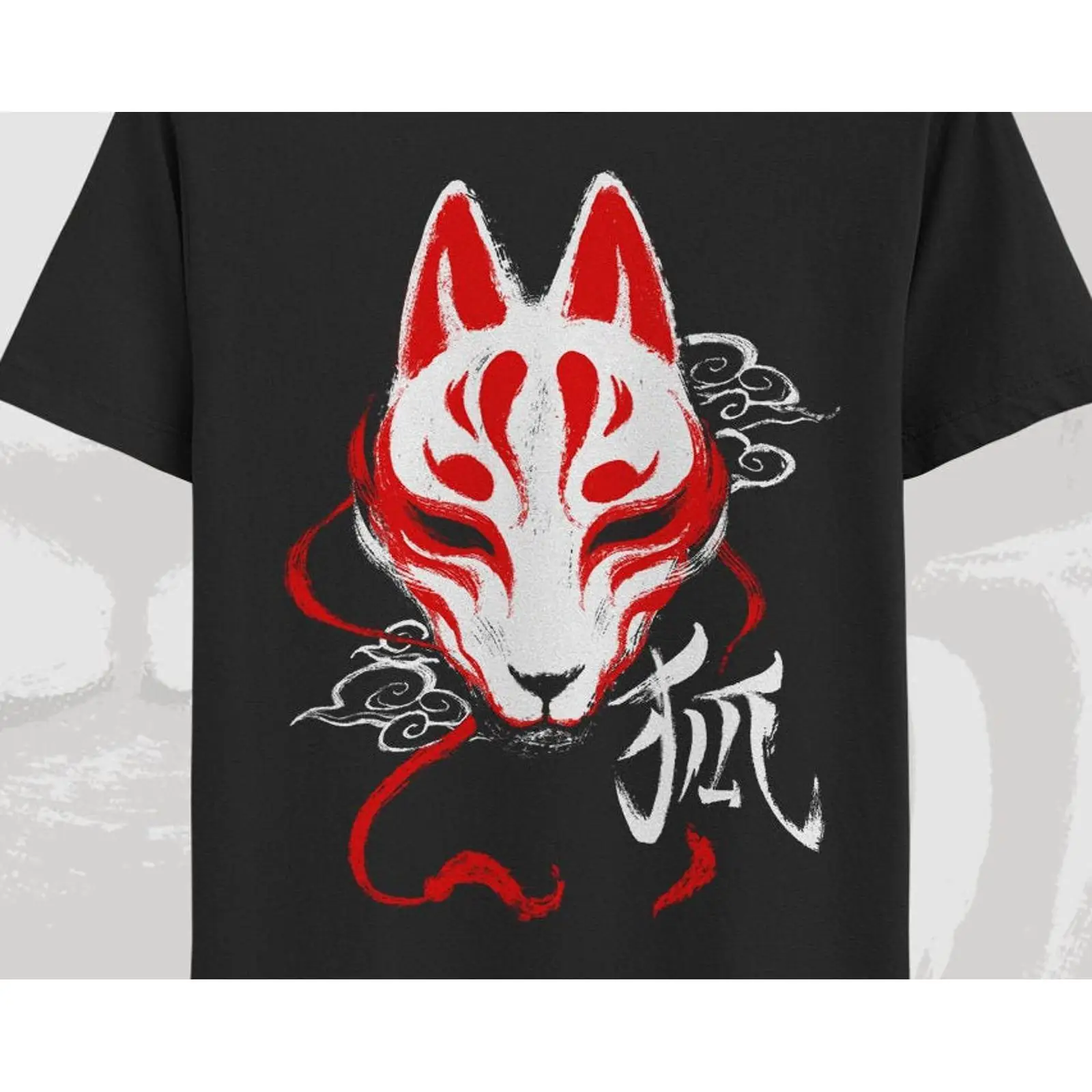 เสื้อยืดลายหน้ากากคิทสึเนะ ลาย - Vintage Fashion Tokyo บทวิจารณ์และราคา