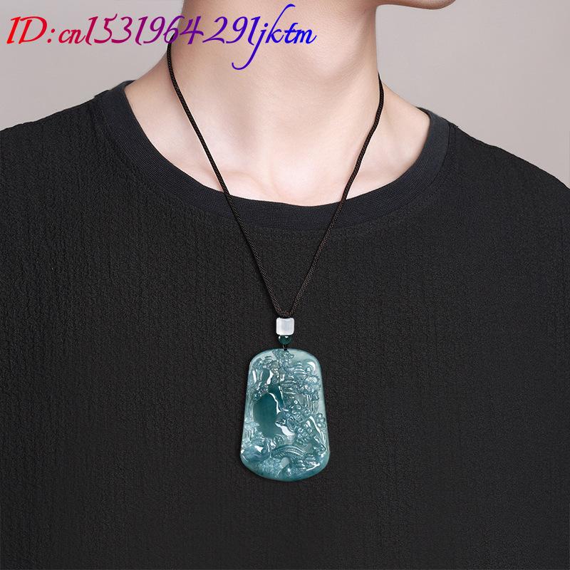 จี้สร้อยคอหยกพม่าแท้ลายวิวทิวท - Vintage Fashion บทวิจารณ์และราคา