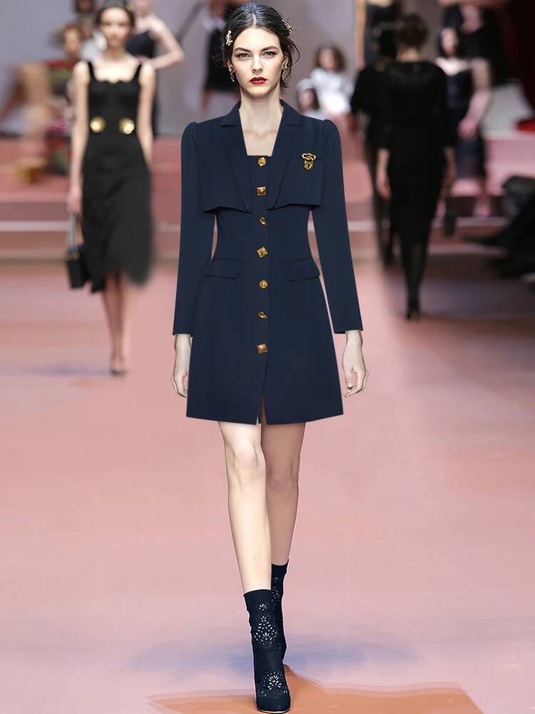 ชุดเดรสสั้นติดกระดุมสไตล์วินเท - Vintage Fashion Runway บทวิจารณ์และราคา
