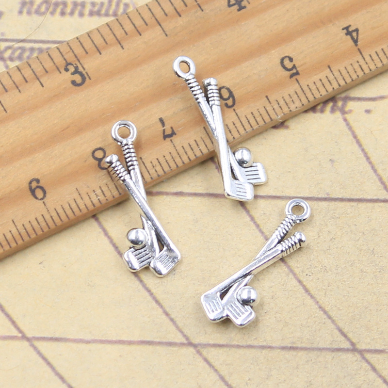 30pcs Charms Golf Club 22x8 มม - Vintage Fashion Club Photos บทวิจารณ์และราคา