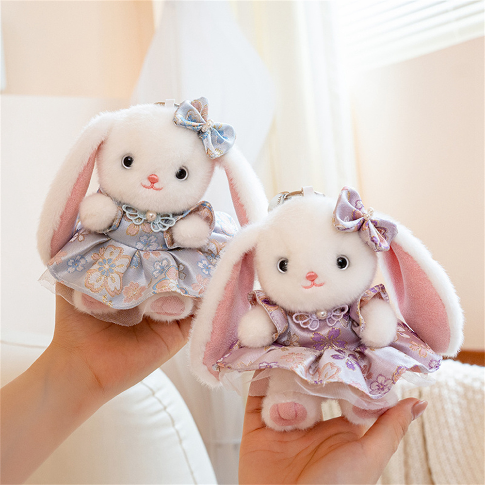 พวงกุญแจตุ๊กตากระต่ายหูตกน่ารั - Vintage Fashion Dolls บทวิจารณ์และราคา