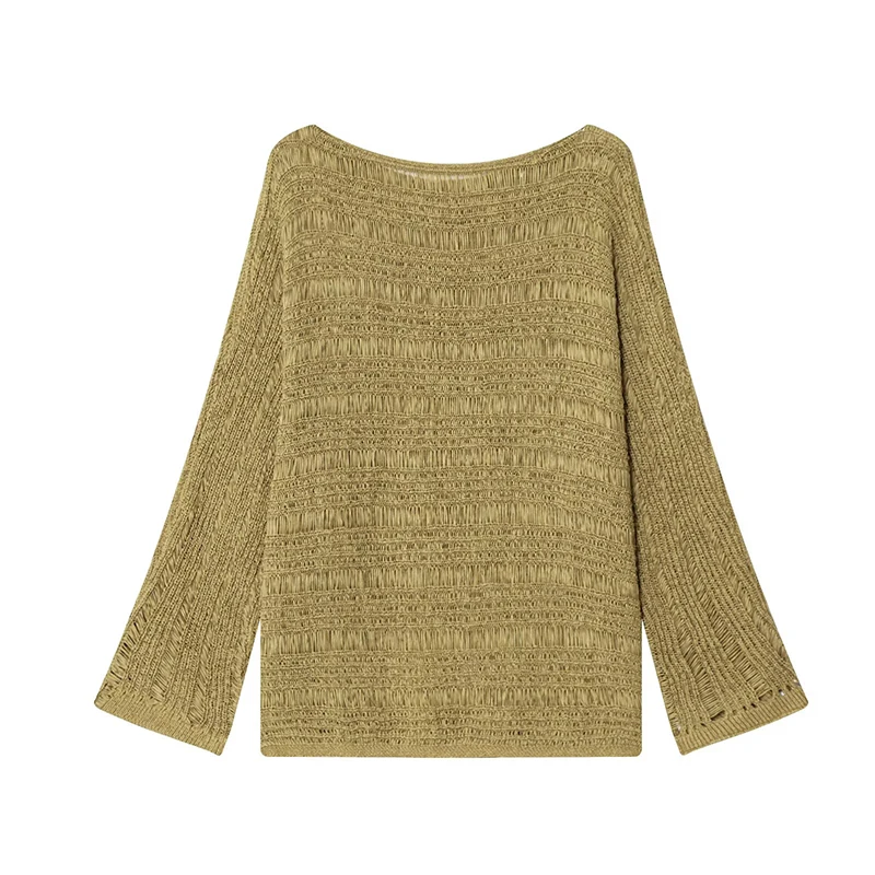เสื้อสเวตเตอร์ถักคอเรือสไตล์วิ - Vintage Fashion บทวิจารณ์และราคา