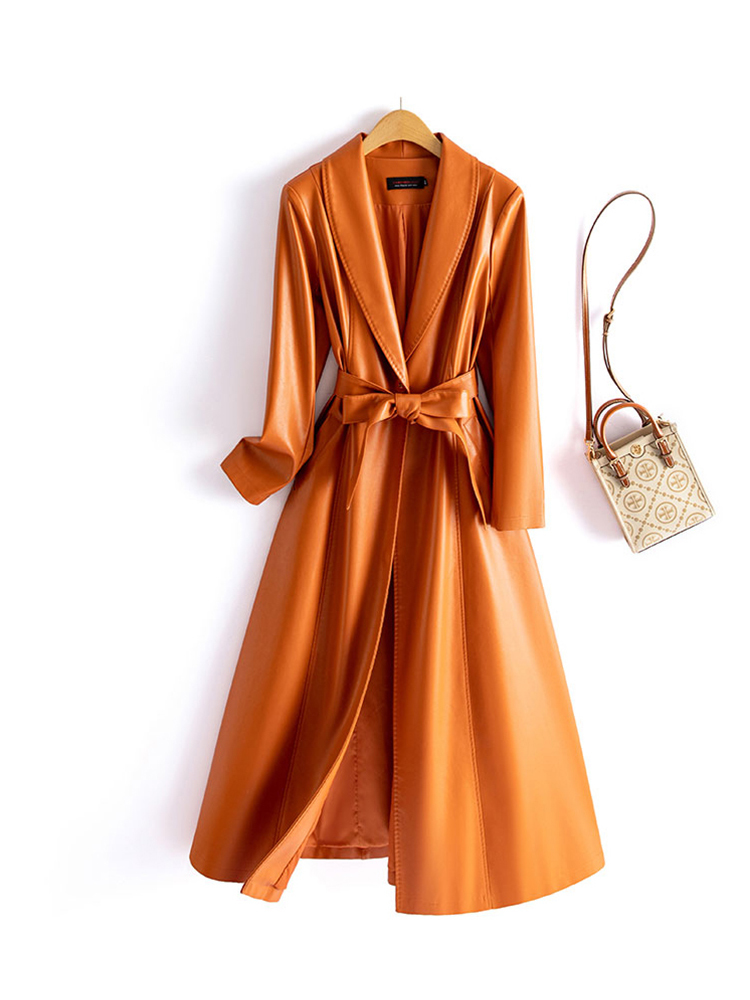 เสื้อโค้ทหนังแกะหรูหรา2024ใหม่ - Vintage Trench Coat บทวิจารณ์และราคา