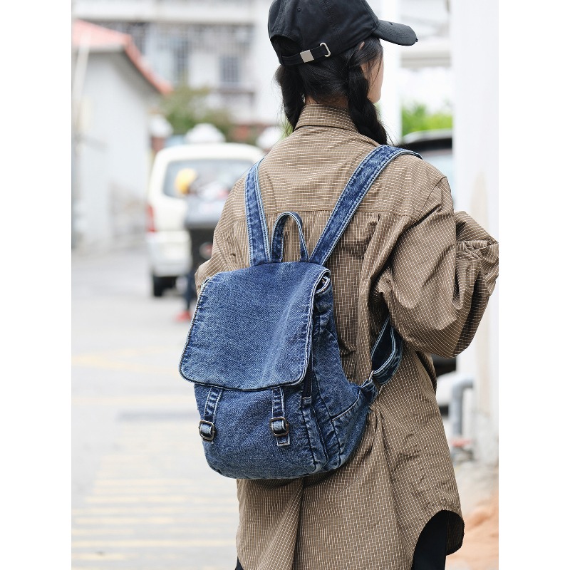 กระเป๋าเป้สะพายหลังยีนส์วินเทจ - Vintage Fashion Books บทวิจารณ์และราคา