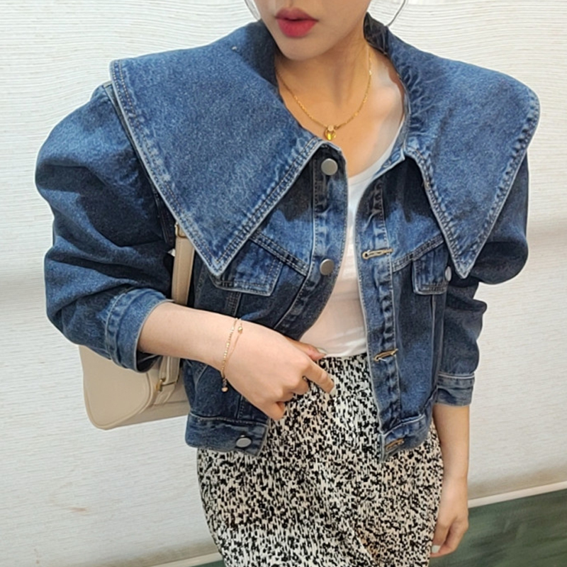 เสื้อแจ็คเก็ตยีนส์แขนยาวสไตล์ว - Vintage Fashion Dolls บทวิจารณ์และราคา
