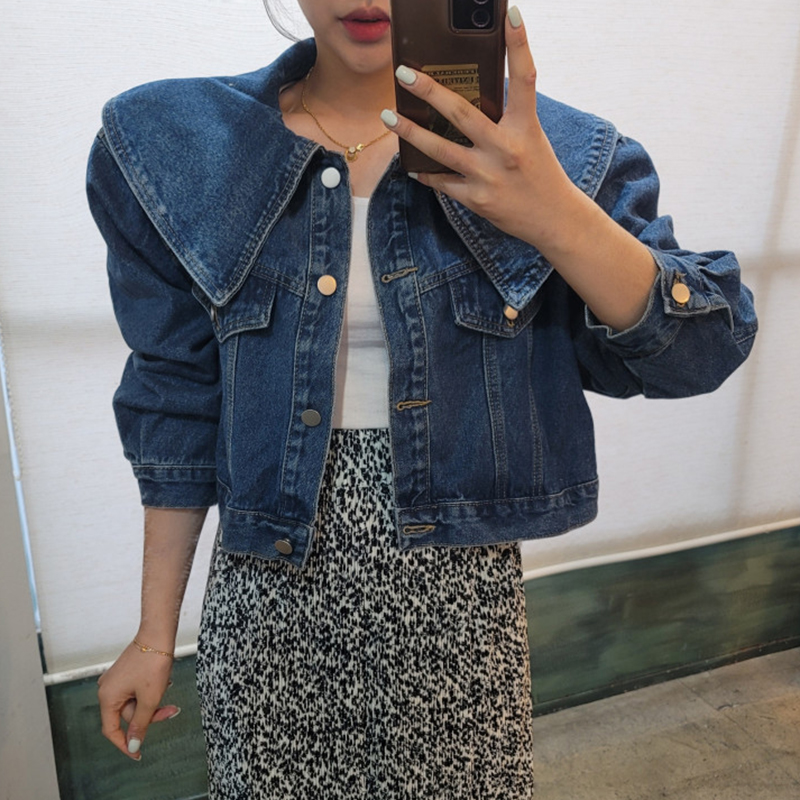 เสื้อแจ็คเก็ตยีนส์แขนยาวสไตล์ว - Vintage Fashion Dolls บทวิจารณ์และราคา