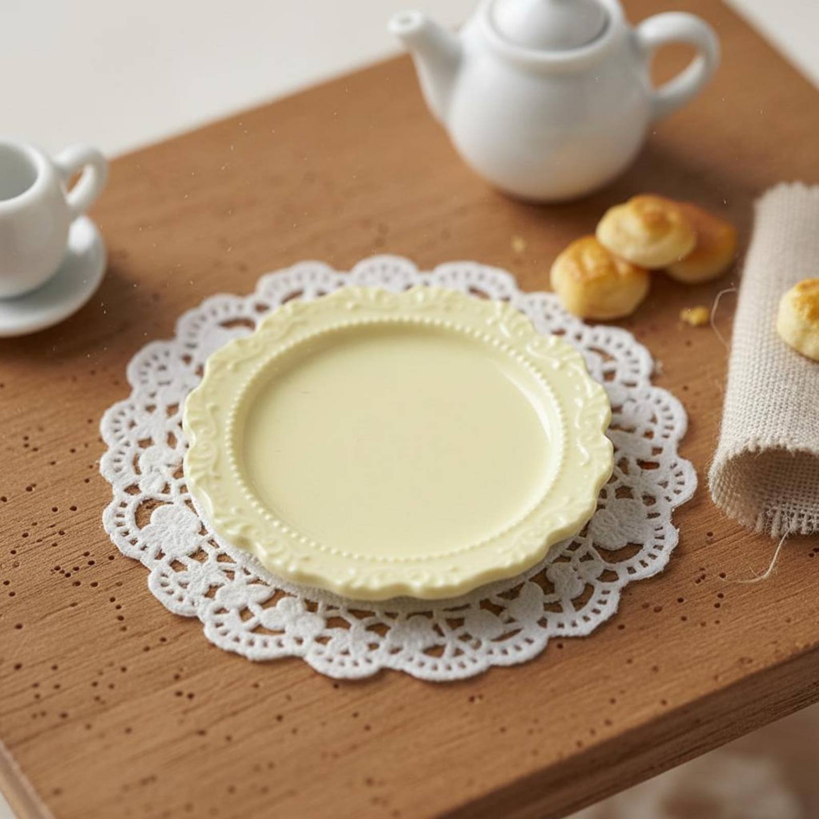 จานอาหารจิ๋ว จานตกแต่งสไตล์วิน - Vintage Fashion Plates Toy บทวิจารณ์และราคา
