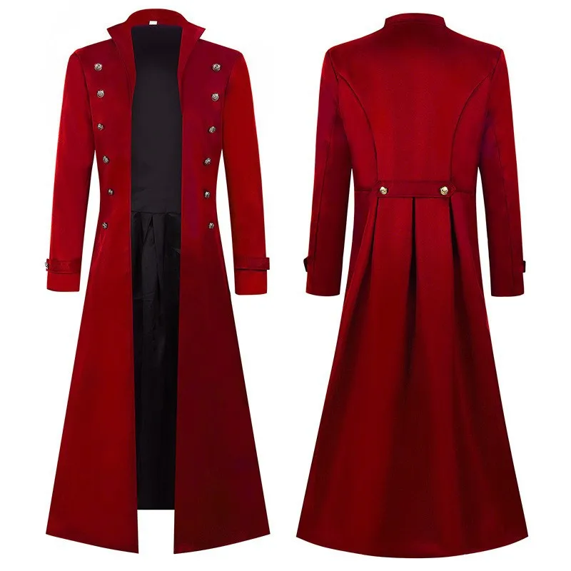 ชุดคอสเพลย์โจรสลัดยุคกลางสำหรั - Vintage Trench Coat บทวิจารณ์และราคา