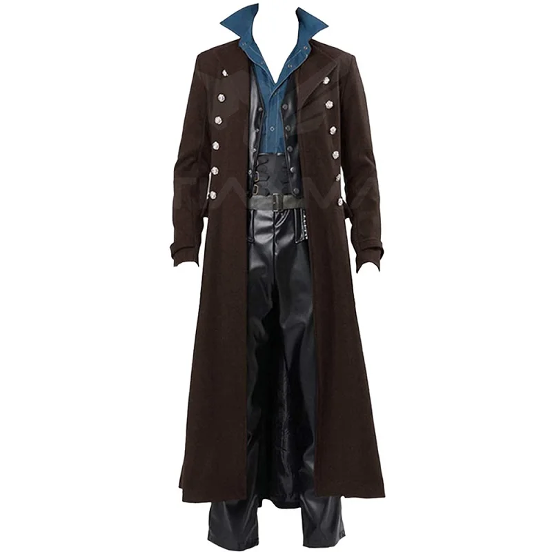ผู้ชายยุคกลางสไตล์อังกฤษ Punk  - Vintage Trench Coat บทวิจารณ์และราคา