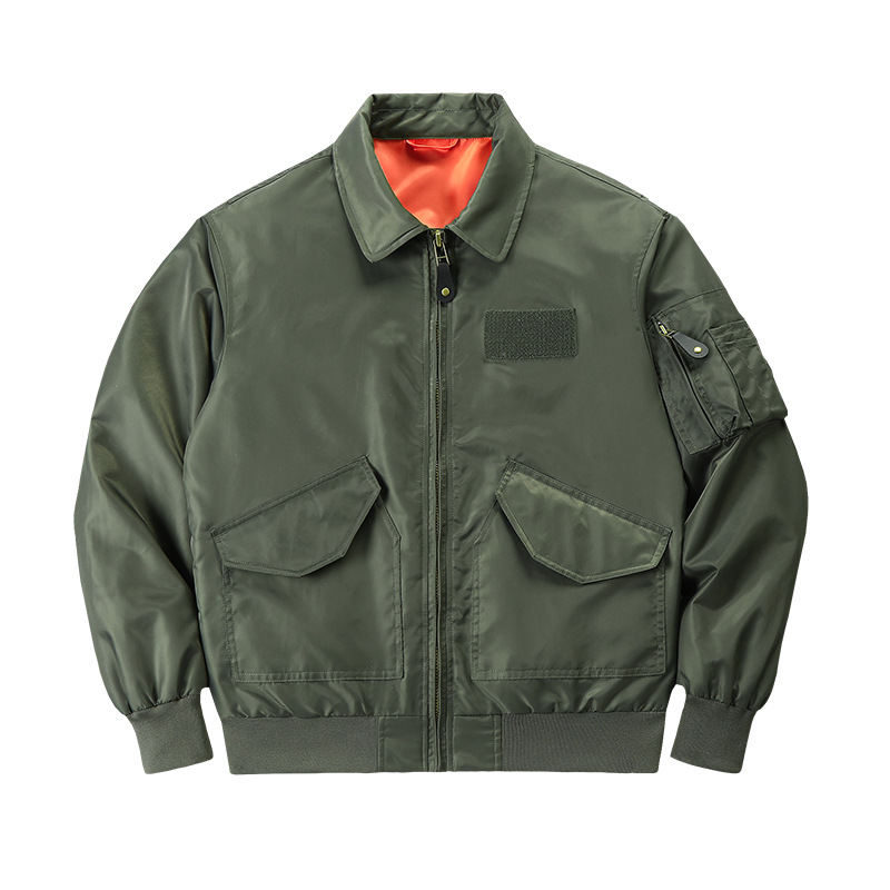 เสื้อแจ็คเก็ตนักบินทหารผู้ชาย  - Vintage Windbreaker Nylon บทวิจารณ์และราคา