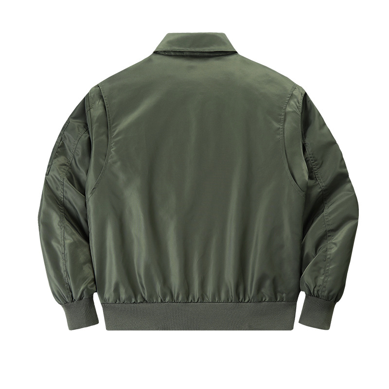 เสื้อแจ็คเก็ตนักบินทหารผู้ชาย  - Vintage Windbreaker Nylon บทวิจารณ์และราคา