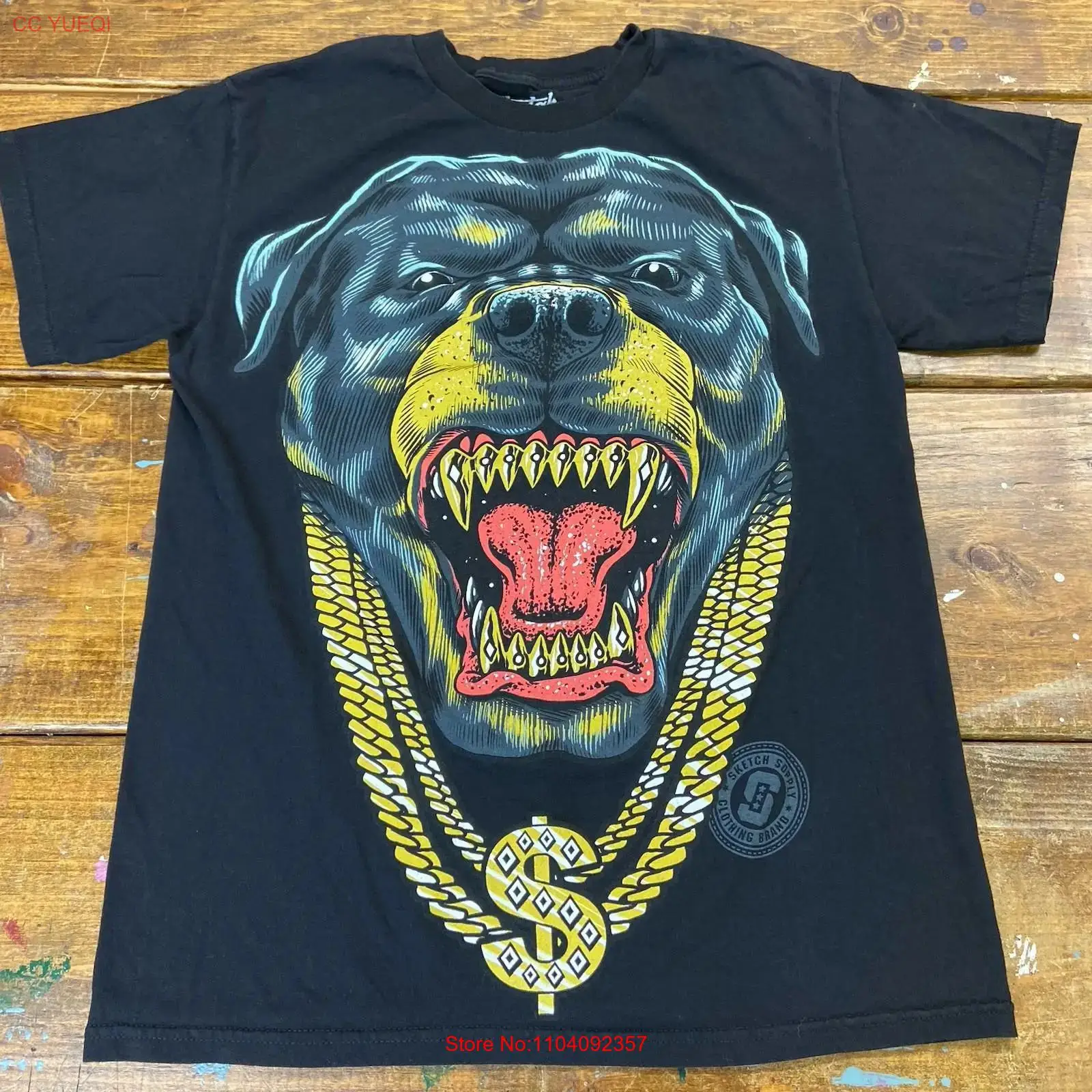 Y2K Rottweiler Dog Sketch Supp - Vintage Fashion Sketches บทวิจารณ์และราคา
