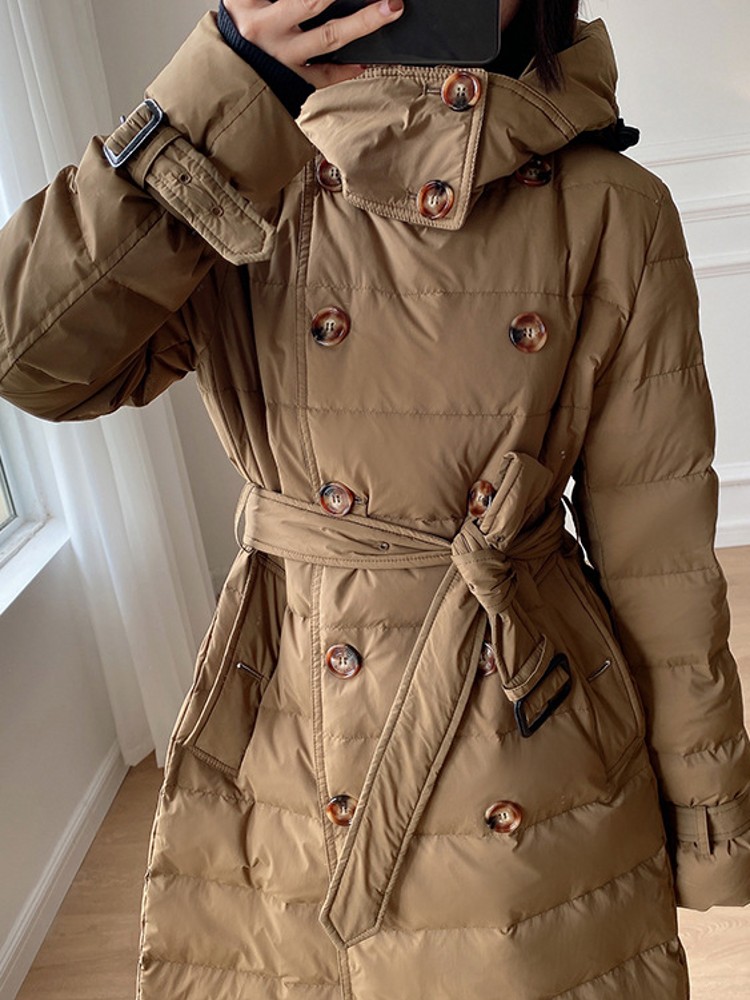ผู้หญิงฤดูหนาว Windbreaker ยาว - Vintage Windbreaker Nylon บทวิจารณ์และราคา