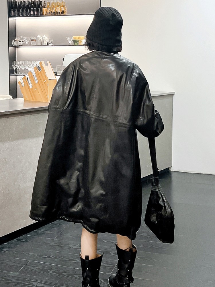 เสื้อโค้ทหนังวัวแท้สไตล์วินเทจ - Vintage Trench Coat บทวิจารณ์และราคา