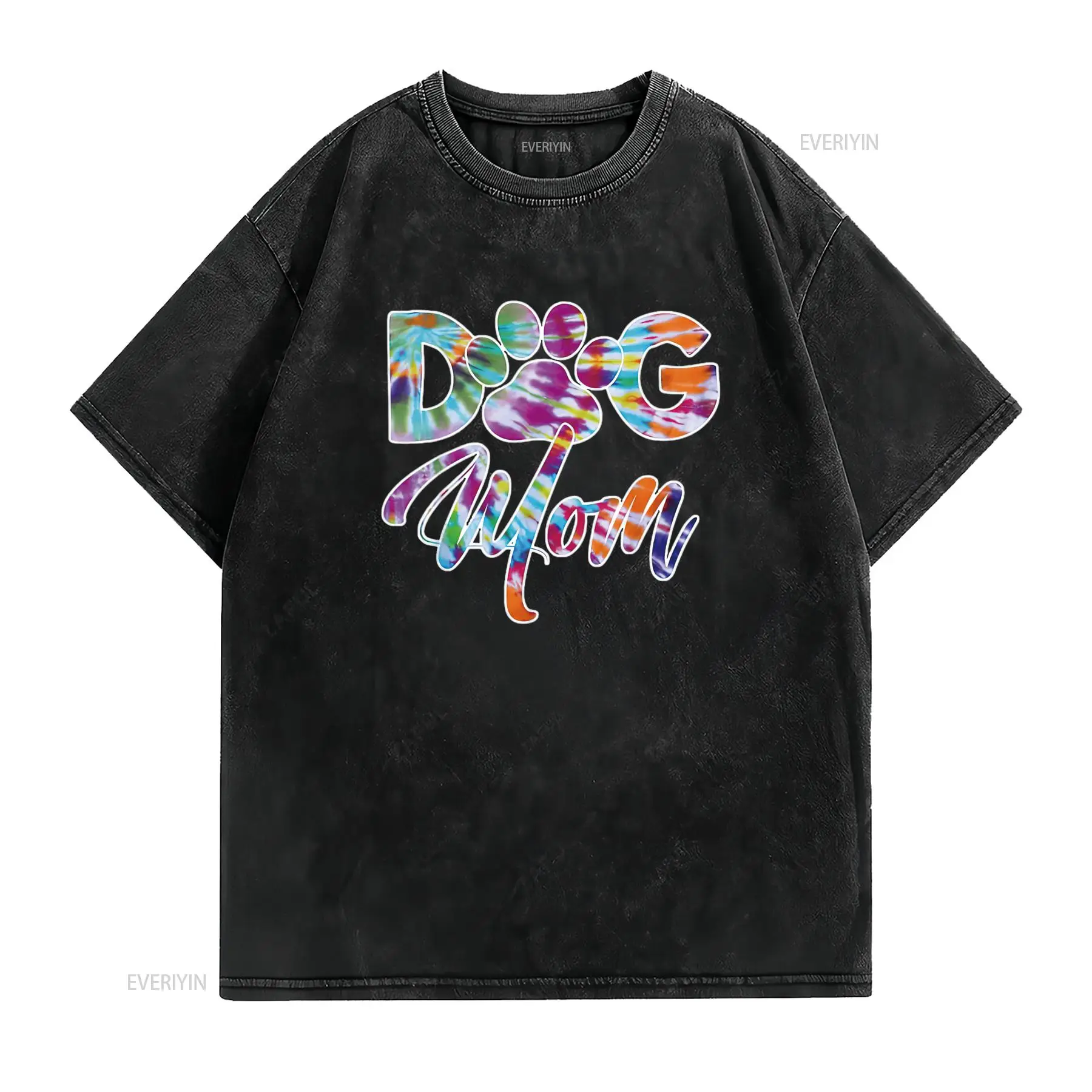 เสื้อยืดลายพิมพ์เท้าสุนัขสำหรั - Tie Dye Shirt Vintage บทวิจารณ์และราคา