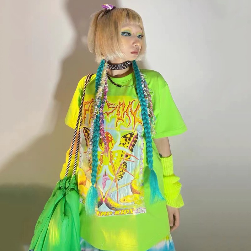 Karrcat Y2k สุนทรียศาสตร์เสื้อ - Tie Dye Shirt Vintage บทวิจารณ์และราคา