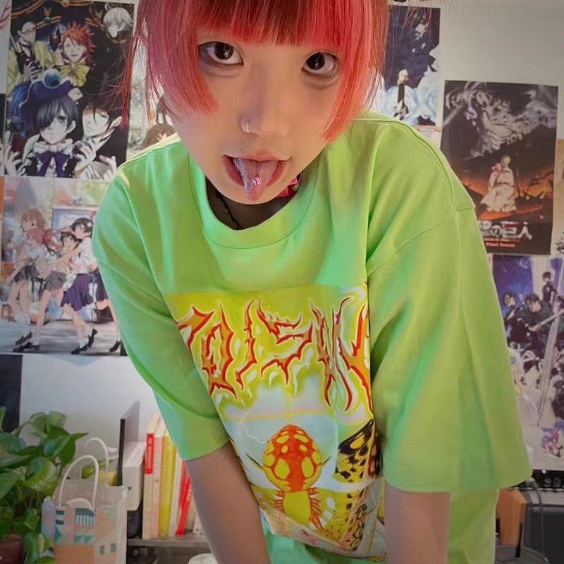 Karrcat Y2k สุนทรียศาสตร์เสื้อ - Tie Dye Shirt Vintage บทวิจารณ์และราคา