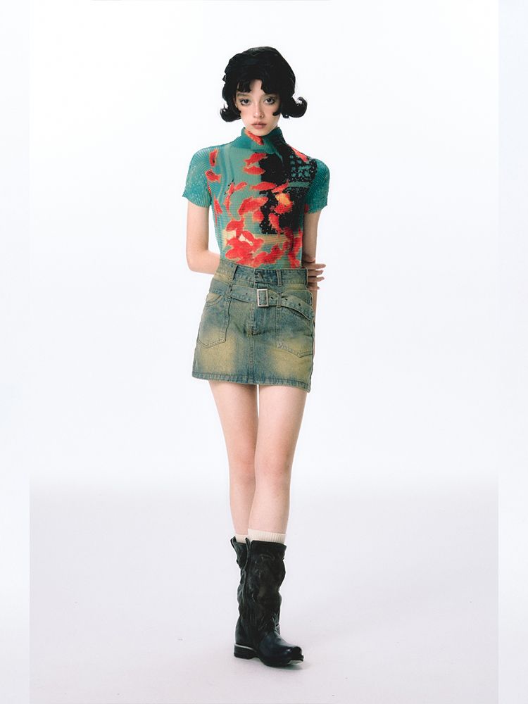 Onalippaจีบปลาทองยืดหยุ่นเสื้อ - Tie Dye Shirt Vintage บทวิจารณ์และราคา