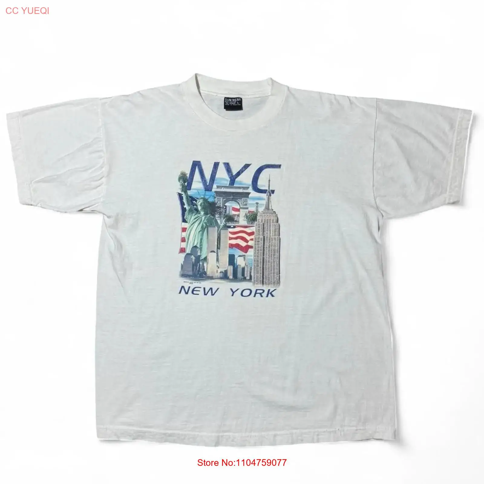 เสื้อยืดวินเทจ Y2K ของที่ระลึก - Vintage Fashion New York บทวิจารณ์และราคา