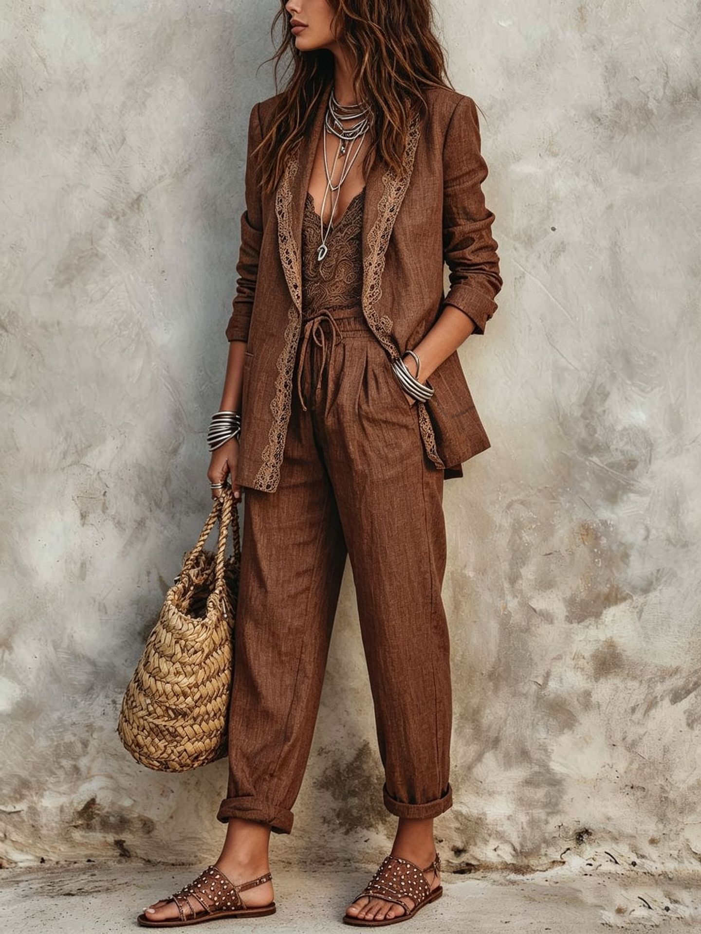 ชุดเซ็ตสองชิ้นสไตล์ลำลองสำหรับ - Vintage Fashion บทวิจารณ์และราคา