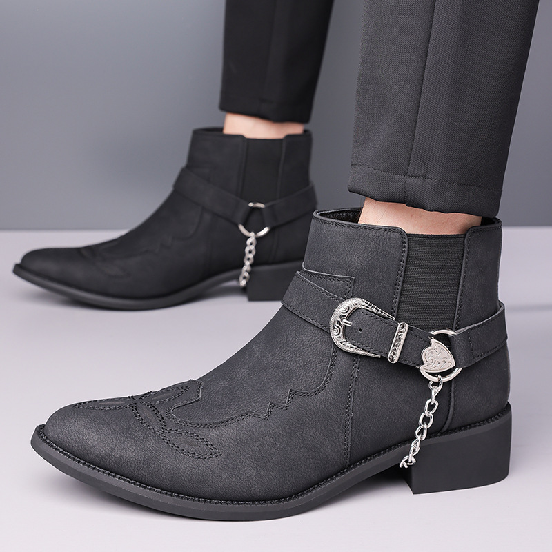 รองเท้าบูทคาวบอยวินเทจสำหรับผู - Vintage Fashion Mens บทวิจารณ์และราคา