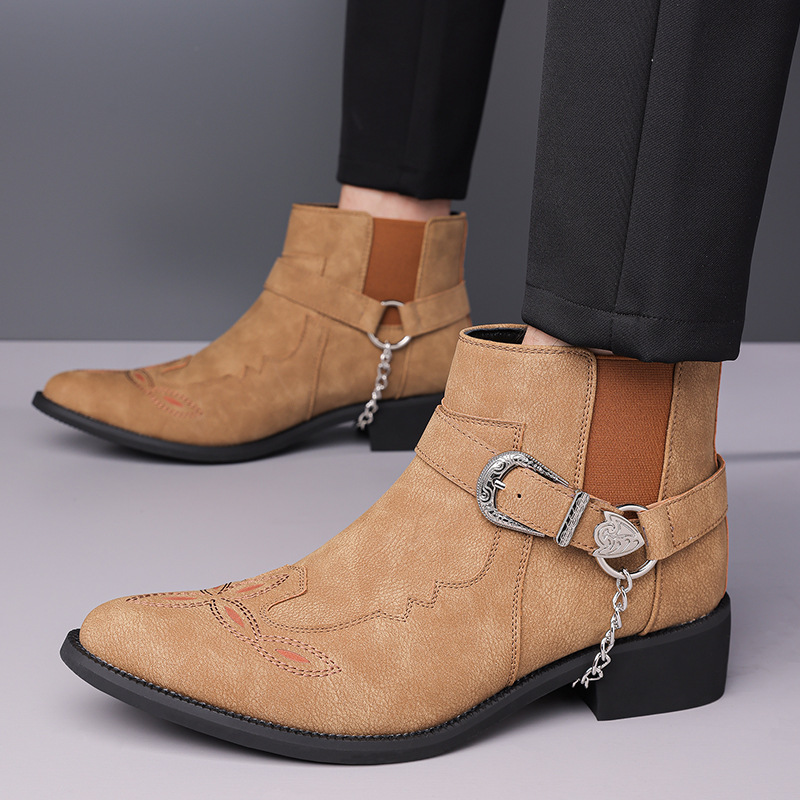 รองเท้าบูทคาวบอยวินเทจสำหรับผู - Vintage Fashion Mens บทวิจารณ์และราคา