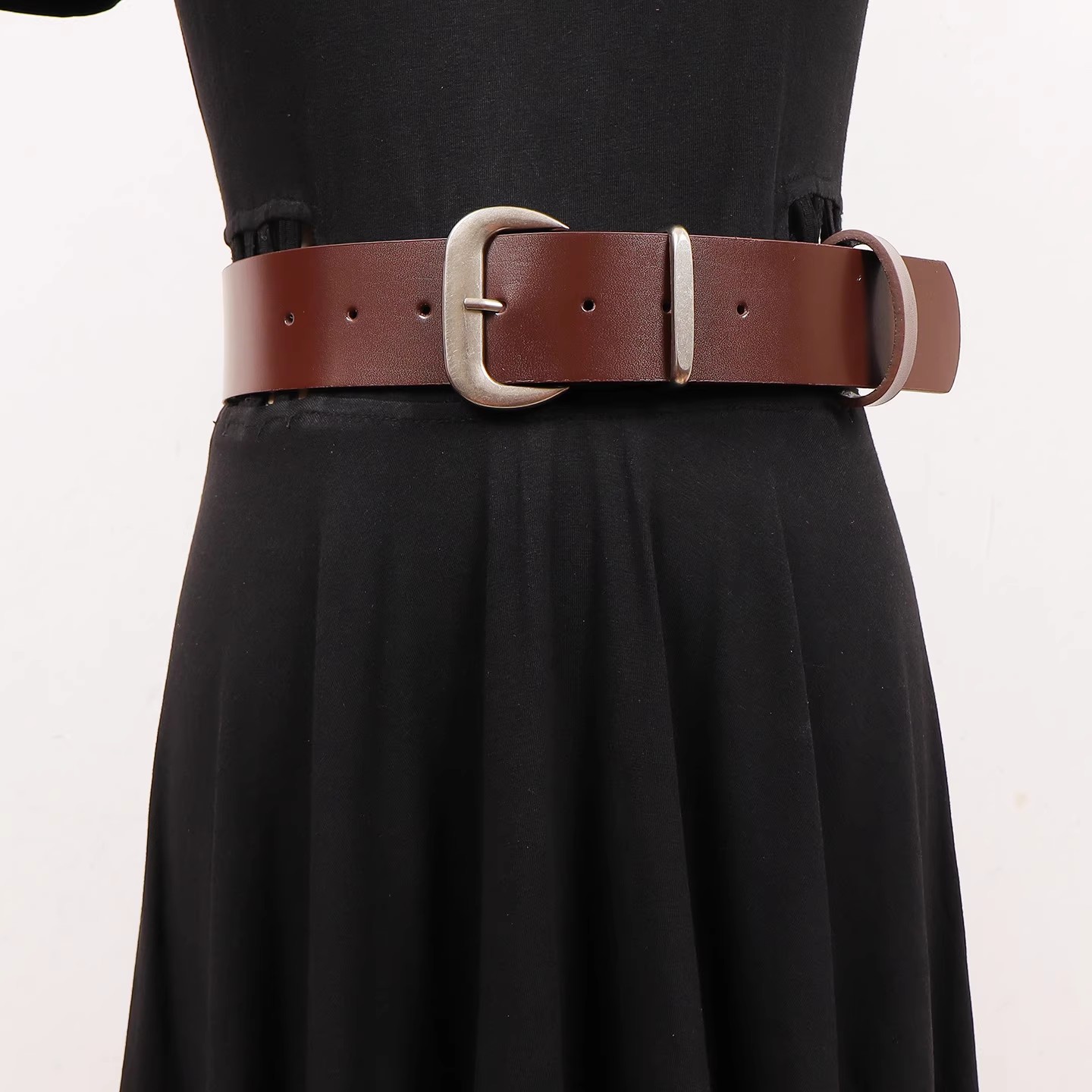 เข็มขัดหนังแท้สไตล์วินเทจสำหรั - Vintage Fashion Runway บทวิจารณ์และราคา