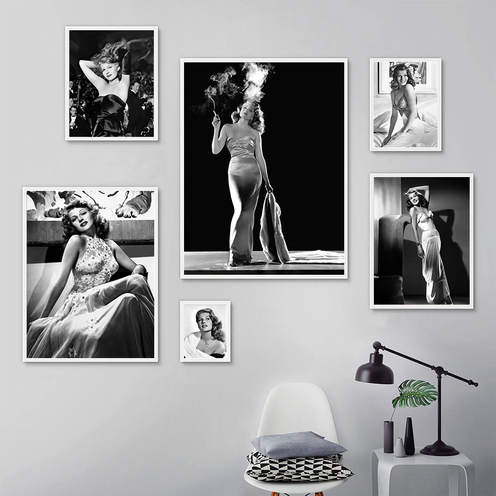 Rita Hayworth โปสเตอร์,สีดําแล - Vintage Fashion Sketches บทวิจารณ์และราคา