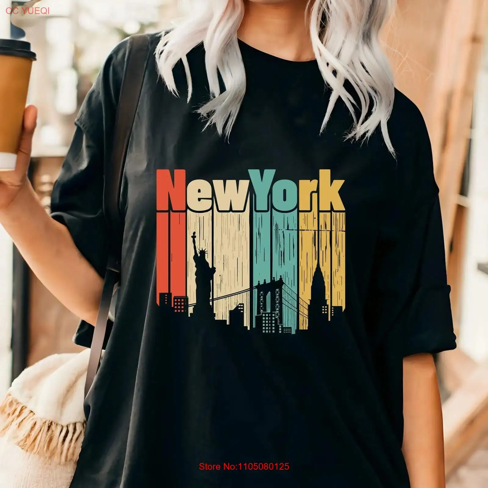 เสื้อยืดสไตล์เรโทรนิวยอร์ก ท่อ - Vintage Fashion New York บทวิจารณ์และราคา