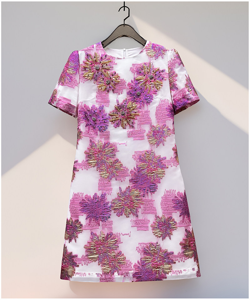 ZJYT ชุดเดรสฤดูร้อนหรูหราสง่าง - Vintage Fashion Runway บทวิจารณ์และราคา